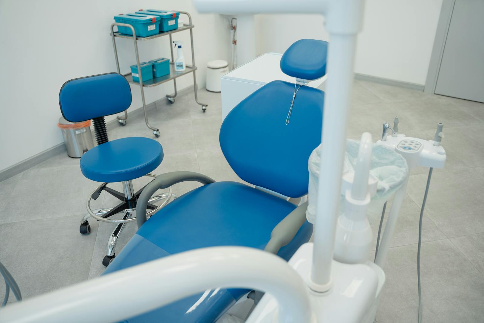 Clean dental clinic room with modern equipment